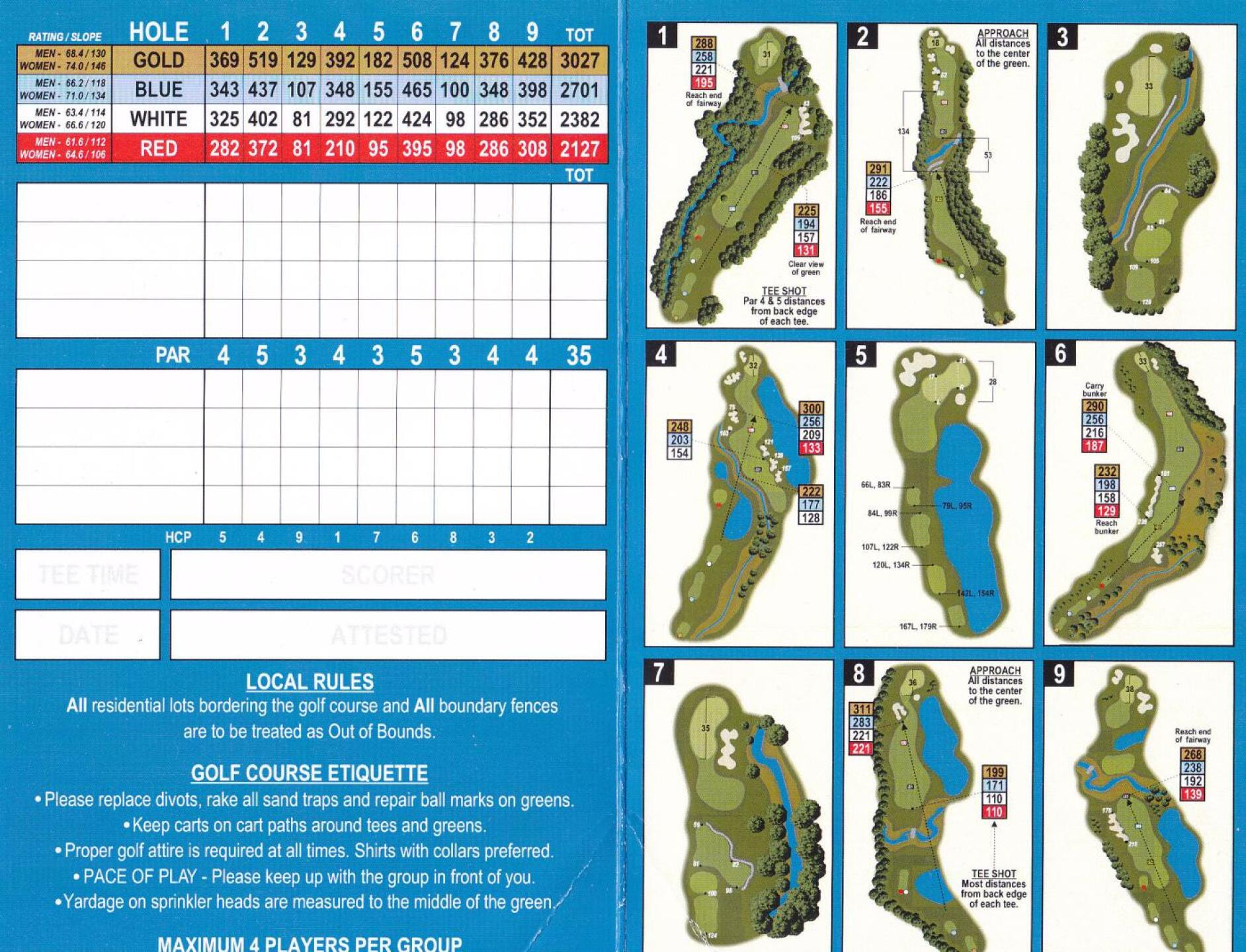 Sally Creek Golf Club golf course